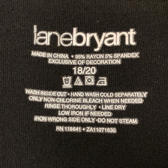 Lane Bryant 18/20 Black Sleeveless Top With Silver Embellishments - Picture 4 of 5